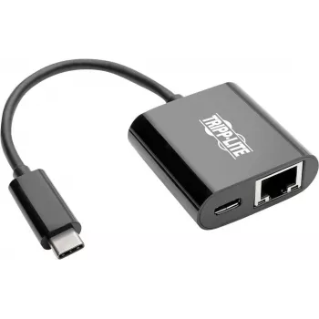 Eaton Tripp Lite U436-06N-GB-C adaptador USB-C para Gigabit Ethernet com função de carregamento USB-C PD - Thunderbolt 3 - preto