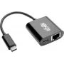 Eaton Tripp Lite U436-06N-GB-C adaptador USB-C para Gigabit Ethernet com função de carregamento USB-C PD - Thunderbolt 3 - preto