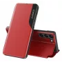 Eco Samsung Galaxy S23+ com capa Flip-Stand Leather View vermelha