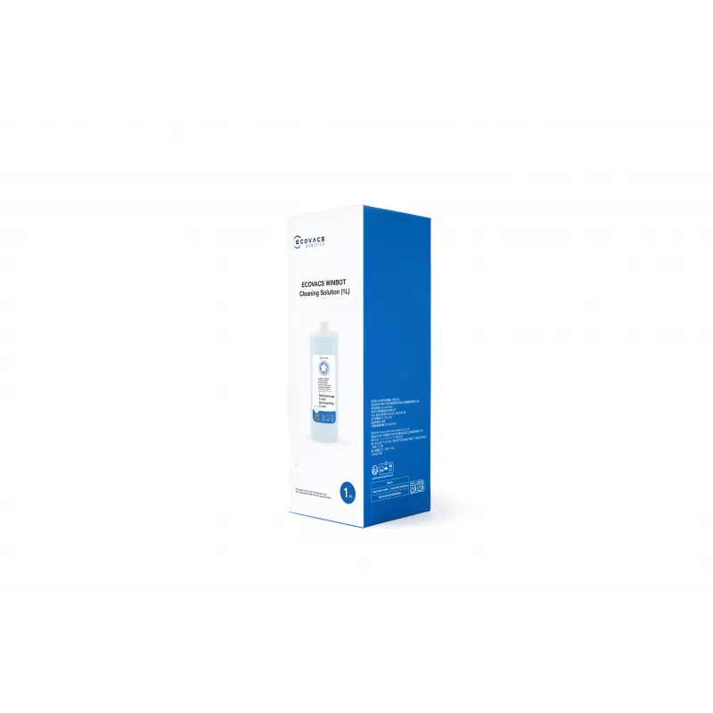 ECOVACS WINBOT Solução de limpeza 1L (W-SO01-00009) – Sem espuma, sem riscas para janelas, azulejos e espelhos