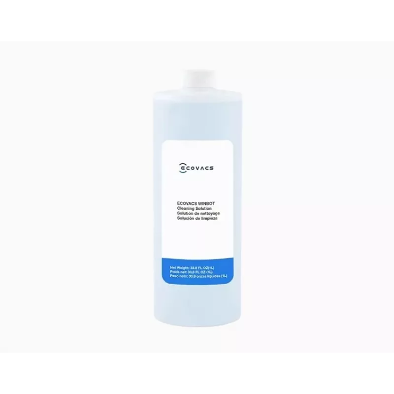 ECOVACS WINBOT Solução de limpeza 1L (W-SO01-00009) – Sem espuma, sem riscas para janelas, azulejos e espelhos