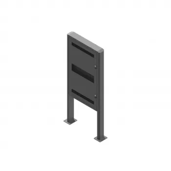 EDBAK EB-POK100 quiosque exterior vertical para ecrã Samsung 55 polegadas LH55OHF, IP56, preto
