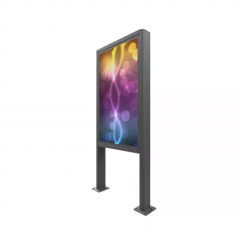 EDBAK EB-POK100 quiosque exterior vertical para ecrã Samsung 55 polegadas LH55OHF, IP56, preto