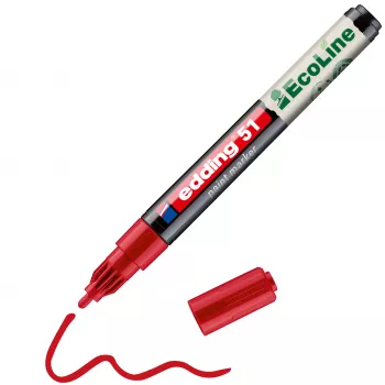 Edding 51 EcoLine Marcador de verniz vermelho 1-2 mm 4-51-002