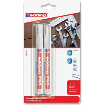 Edding 750 marcador de tinta branca - ponta redonda 2 mm 4-750-2-3049
