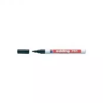 Edding e-751 marcador de laca brilhante preto 1-2 mm 04BLK751-1001