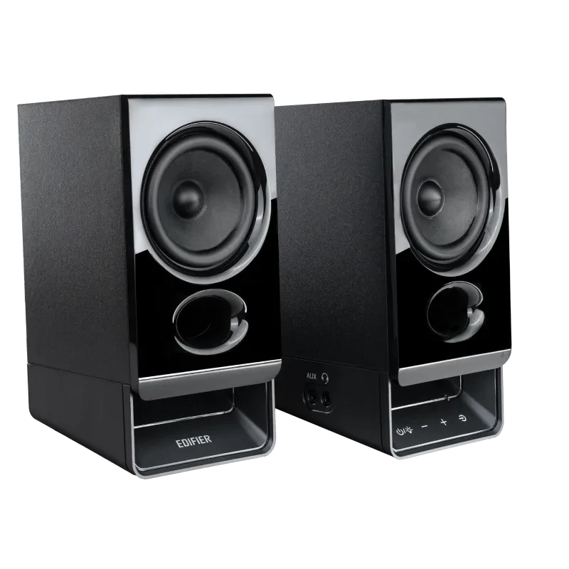 Edifier R20BT altifalantes Bluetooth 2.0 compactos com luz ambiente, preto