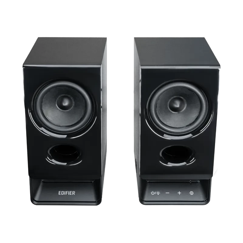 Edifier R20BT altifalantes Bluetooth 2.0 compactos com luz ambiente, preto