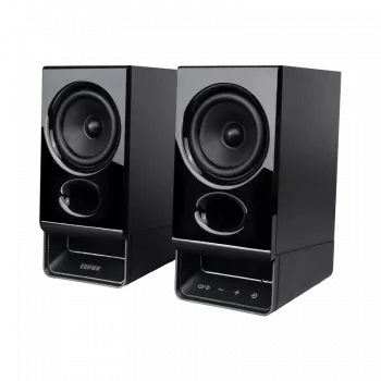 Edifier R20BT altifalantes Bluetooth 2.0 compactos com luz ambiente, preto