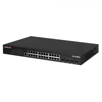 Edimax Pro TGS-5428PLX Switch PoE++ Multi-Gigabit L2+ Managed de 28 portas com 24x 2.5GBase-T e 4x 10G SFP+ Uplink