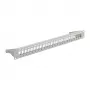 EFB patch panel 19 polegadas 1U, 24 portas, metal, rebatível, cinzento RAL7035 (37578.3)