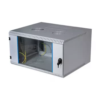 EFB Armário de parede 19 polegadas 12U, basculante, 2 peças, RAL 7035, profundidade 500 mm