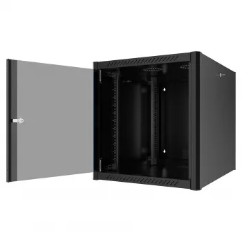 Armário de parede EFB 19 polegadas 26U, 800mm de profundidade, RAL9005 preto profundo