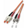 Cabo de patch de fibra ótica duplex EFB SC-ST OM3 50/125µm LSZH aqua 5m