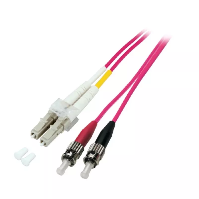 EFB jumper duplex LC-ST 50/125µm OM4 LSZH Erikaviolett 2,0mm 5m