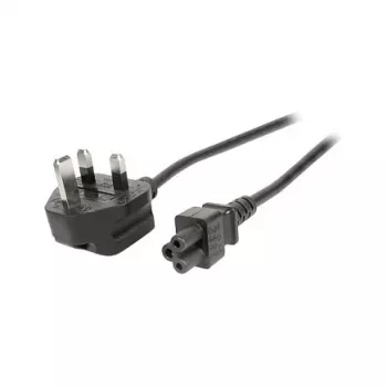 EFB EK499.1,8 Cabo de alimentação UK BS 1363A para IEC C5 1,8 m preto 3x0,75 mm²