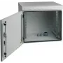 EFB Elektronik Caixa de parede 19 polegadas IP55, 16U, porta de aço, profundidade 600 mm, RAL 7035