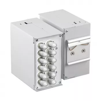 EFB ELEKTRONIK 53705.4V2B2 Painel frontal para calha DIN vazio 1,7 mm 12x SC-Simplex / LC-Duplex / E2000