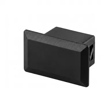 EFB-Elektronik Tampão Cego de Plástico Preto para Furo ST/FC (Furo D), Pack de 100