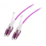Jumper duplex EFB Elektronik LC-LC OM4 3m com aba push/pull e polaridade reversível