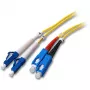 EFB Elektronik Jumper Duplex LC-SC 9/125µm OS2 LSZH Amarelo 2,0mm 10m