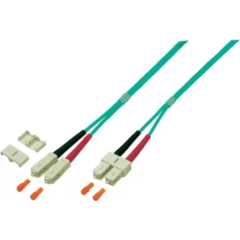 EFB-Elektronik Jumper duplex SC-SC 50/125µ, OM4, LSZH, violeta Erika, 3,0mm, 15m O0318.15