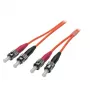 EFB Elektronik Jumper Duplex ST-ST 50/125µm OM2 LSZH Laranja 3,0mm 10m