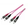 Jumper duplex EFB Elektronik ST-ST 50/125 µm OM4 LSZH violeta Erika 3,0 mm 0,5 m