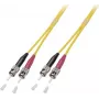 Jumper duplex EFB Elektronik ST-ST 9/125 µm OS2 LSZH amarelo 0,5 m
