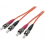 EFB Elektronik ECOFIBER Jumper duplex ST-ST 62.5/125µm OM1 LSZH Laranja 3,0mm 0,5m