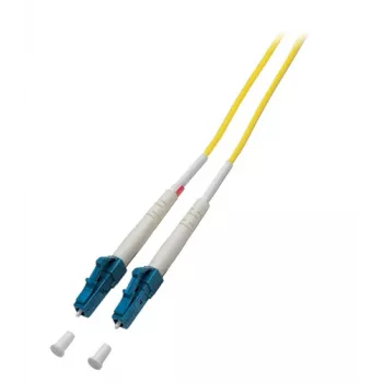 EFB-Elektronik ECOFIBER Cabo de Patch de Fibra Ótica Simplex LC-LC Monomodo, G.657.A2, 0,5 m, 2,0 mm, Amarelo, 9/125 µm