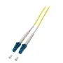 EFB-Elektronik ECOFIBER Cabo de Patch de Fibra Ótica Simplex LC-LC Monomodo, G.657.A2, 0,5 m, 2,0 mm, Amarelo, 9/125 µm