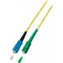 EFB Elektronik ECOFIBER O0928.10 Cabo de conexão de fibra ótica Simplex SC/APC 8 graus, 9/125 um, 10 m, LSZH