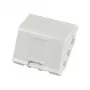 EFB ELEKTRONIK ET-25027 Tampa keystone 45x45mm, saída angular de 1 porta, branco puro (RAL 9010)