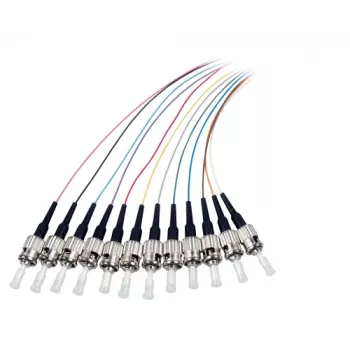 EFB Elektronik Pigtail de Fibra ST-II 9/125 OS2 Conjunto de 12 Cores 2m
