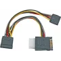 Cabo de distribuição de alimentação EFB Elektronik K5347.015 SATA para 2x SATA + Molex - 0,15 m