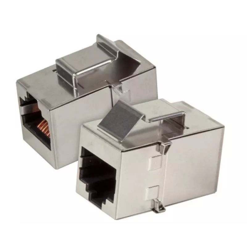 EFB Elektronik Módulo Adaptador Keystone RJ45 Fêmea para Fêmea STP Cat.5e Aço Inoxidável - 37508.1V3