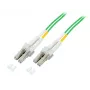 Cabo de patch EFB Elektronik LC/PC para LC/PC multimodo OM3 duplex 1 m aqua LSZH