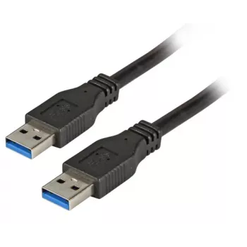 EFB Elektronik cabo USB 3.0 Premium, USB-A macho para USB-A macho, 3 m, preto