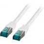 EFB-Elektronik Cabo de rede RJ45 Cat.6A S/FTP LSZH branco 0,5m