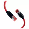 Cabo de rede EFB ELEKTRONIK RJ45 Cat.6A S/FTP PUR Draka UC900 TM21 vermelho 0,25 m