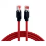 Cabo de rede EFB ELEKTRONIK RJ45 Cat.6A S/FTP PUR Draka UC900 TM21 vermelho 0,25 m