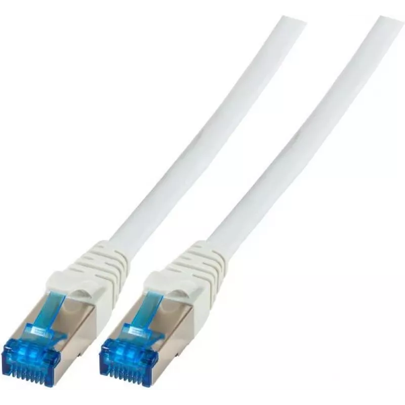 Cabo de rede RJ45 EFB-Elektronik Cat.6A S/FTP PVC UL cinzento 7,5 m