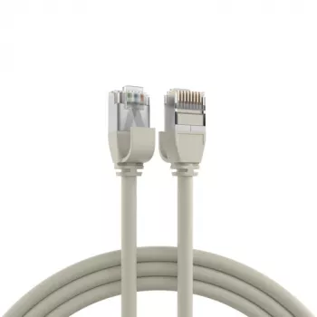 Cabo de patch RJ45 EFB Elektronik Cat.6A U/FTP TPE 4mm Ultraflex cinzento 5m