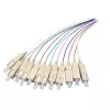 EFB Elektronik O1022.2 conjunto de pigtails de fibra ótica SC monomodo 9/125 µm OS2, 12 cores, 2 m