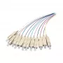 EFB Elektronik O1022.2 conjunto de pigtails de fibra ótica SC monomodo 9/125 µm OS2, 12 cores, 2 m
