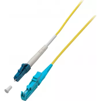 EFB-Elektronik cabo de patch de fibra ótica simplex E2000 APC para LC UPC OS2 3m amarelo LSZH 9/125µm O0863.3