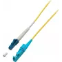 EFB-Elektronik cabo de patch de fibra ótica simplex E2000 APC para LC UPC OS2 3m amarelo LSZH 9/125µm O0863.3