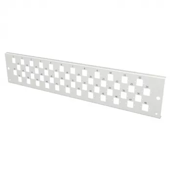 EFB Elektronik VSB2HE-FP-48E2-D-RDM Painel Frontal 2U para 48x E2000 Duplex, Cinzento