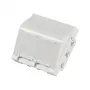 EFB ET-25028 Placa de montagem central para 2 módulos Keystone, saída angular, 45x45 mm